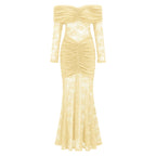 Brigitte Gelb Maxikleid