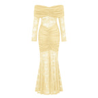 Brigitte Gelb Maxikleid