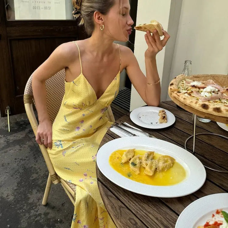 Giallo Maxikleid