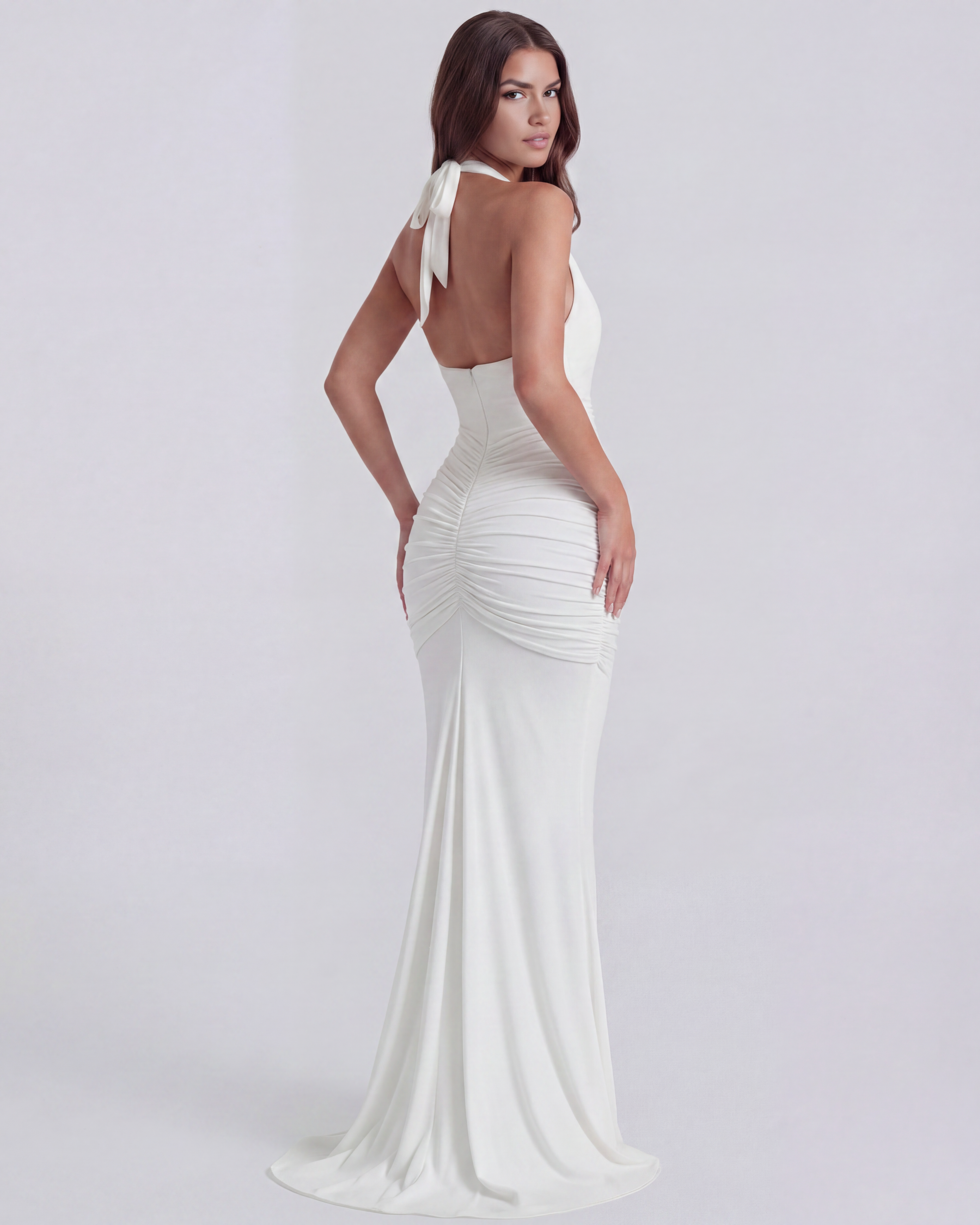 Aiglantine Maxikleid Weiß