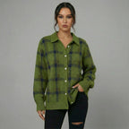 Langer Karodamen-Cardigan – Stylisch & Gemütlich