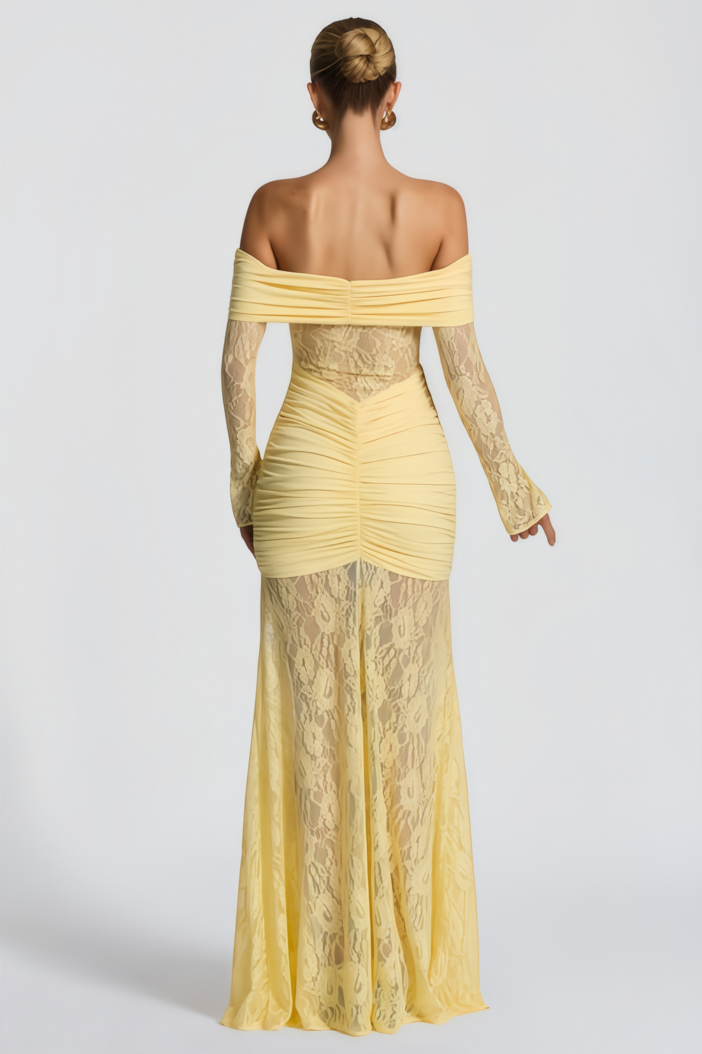 Brigitte Gelb Maxikleid