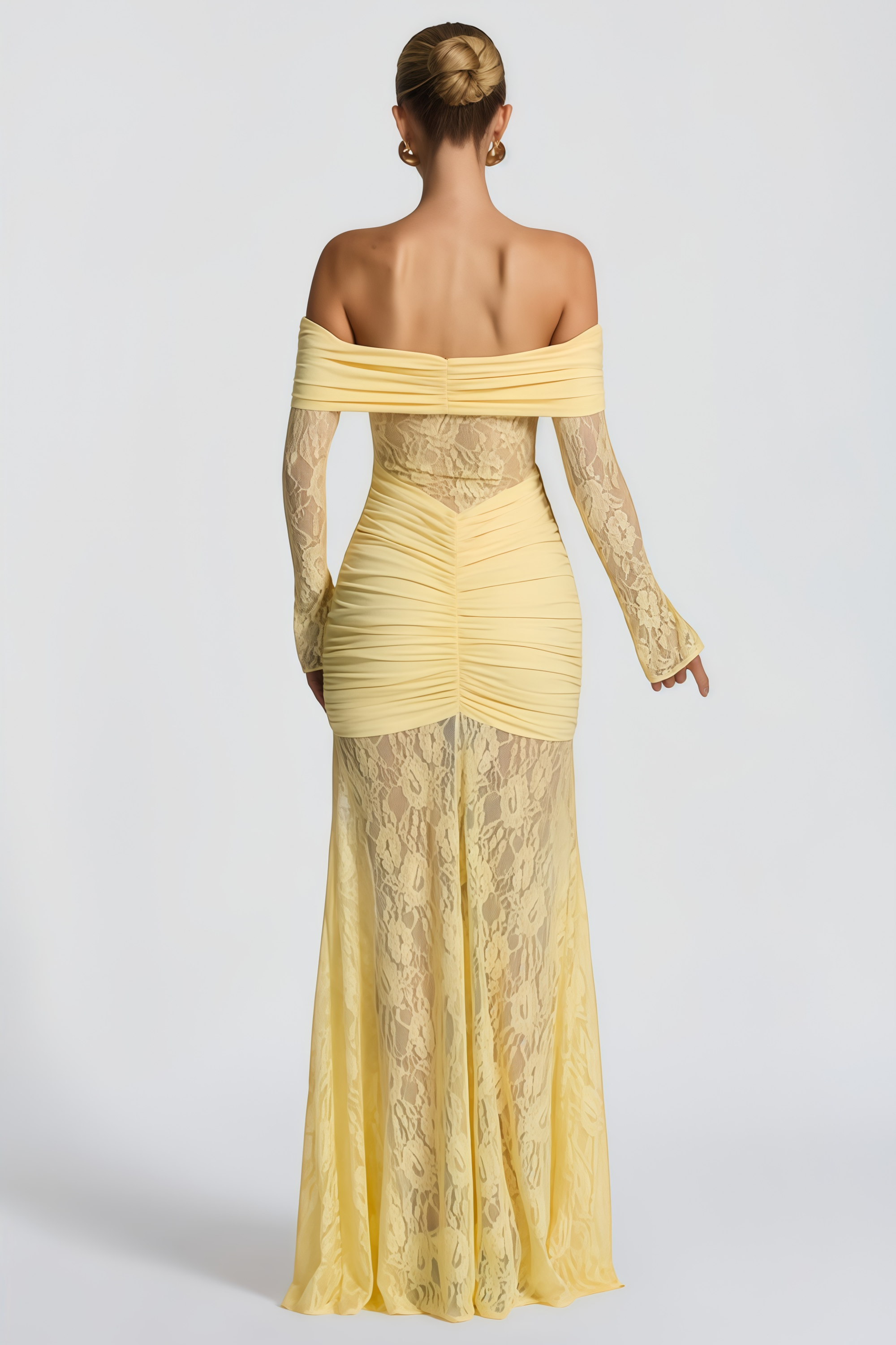 Brigitte Gelb Maxikleid