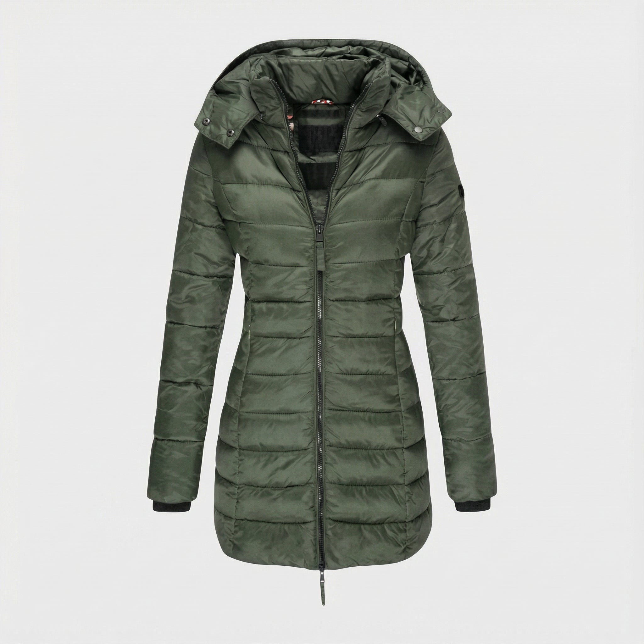 Gelbe Steppjacke – Warm & Modern