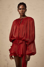 Eugénie Rotes Mini-Kleid