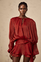 Eugénie Rotes Mini-Kleid