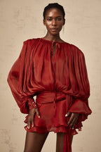 Eugénie Rotes Mini-Kleid