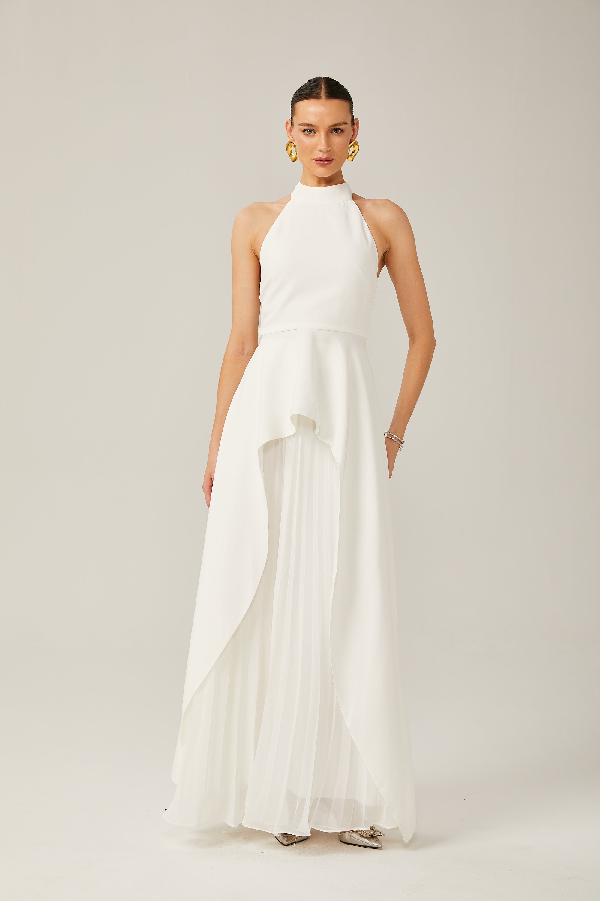 Inés Neckholder-Maxikleid