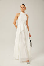 Inés Neckholder-Maxikleid