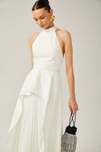Inés Neckholder-Maxikleid