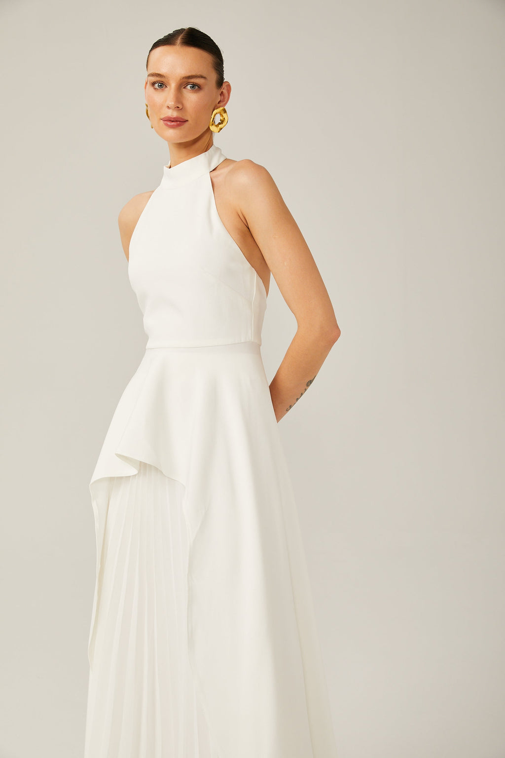 Inés Neckholder-Maxikleid