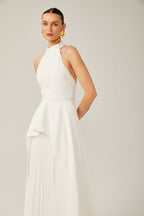 Inés Neckholder-Maxikleid