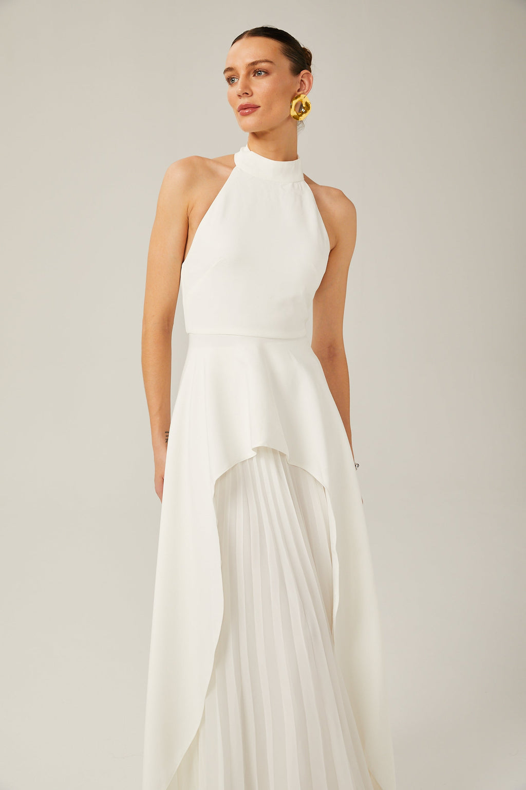 Inés Neckholder-Maxikleid