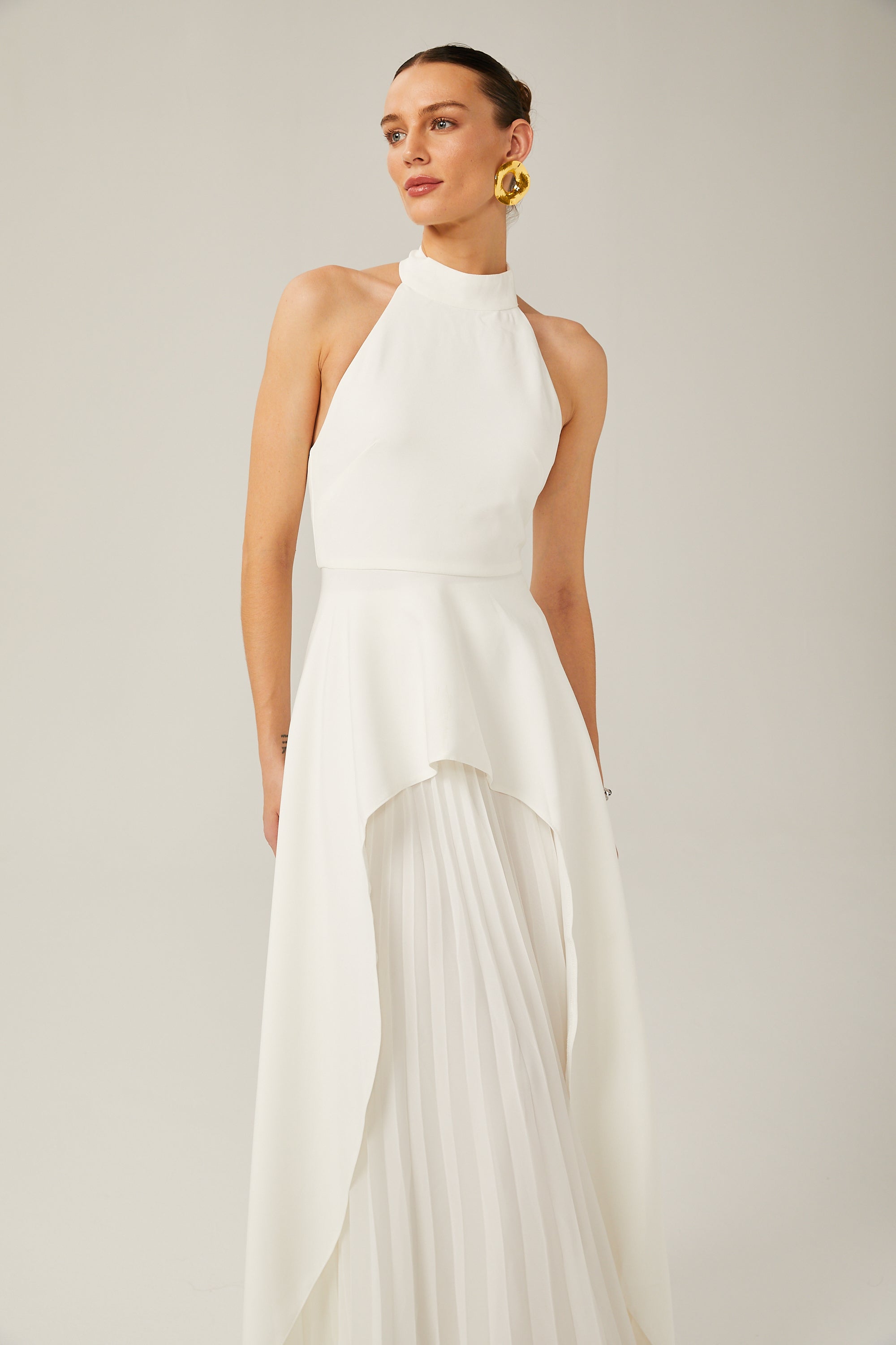Inés Neckholder-Maxikleid