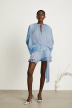 Eugénie Blaues Mini-Kleid