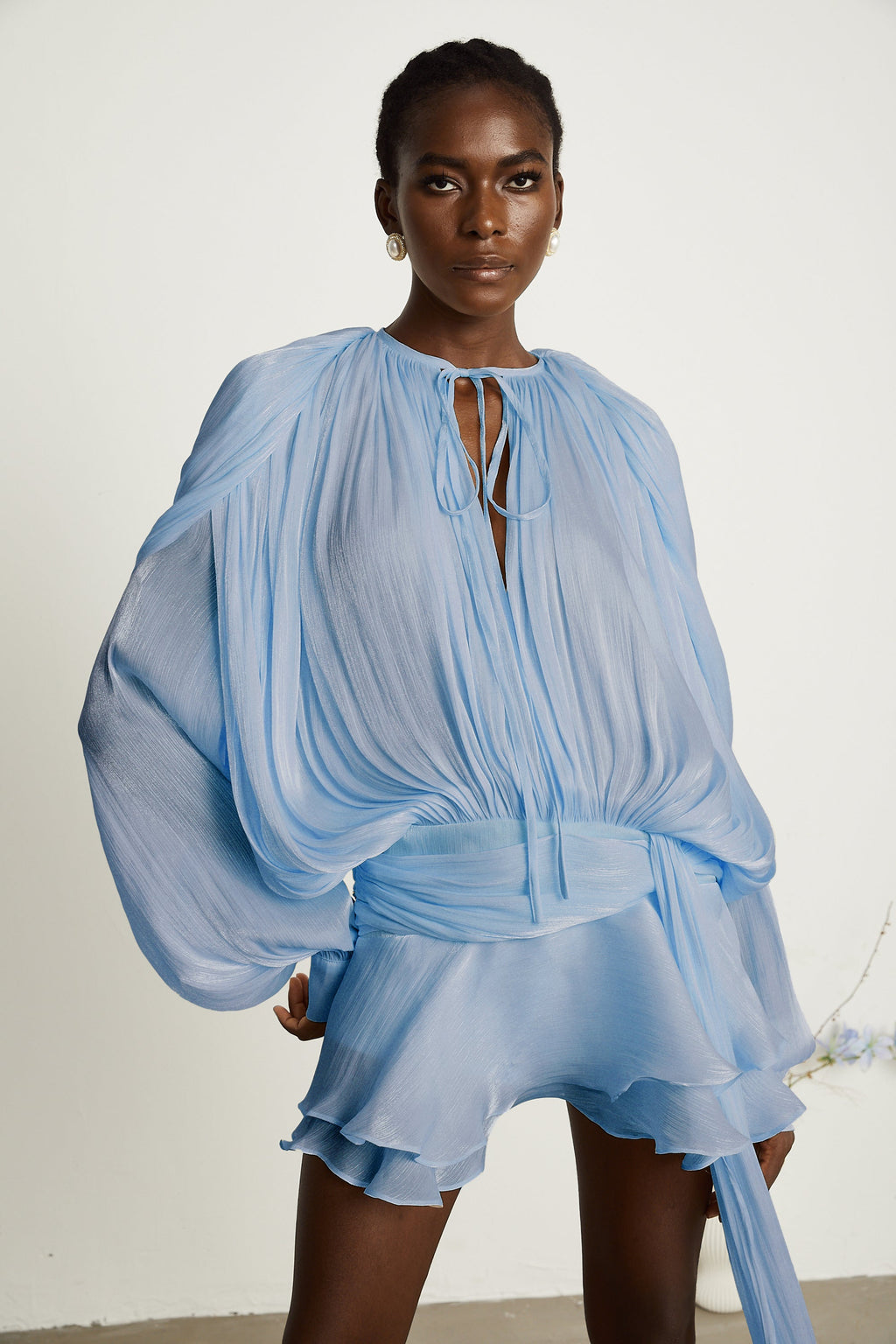 Eugénie Blaues Mini-Kleid