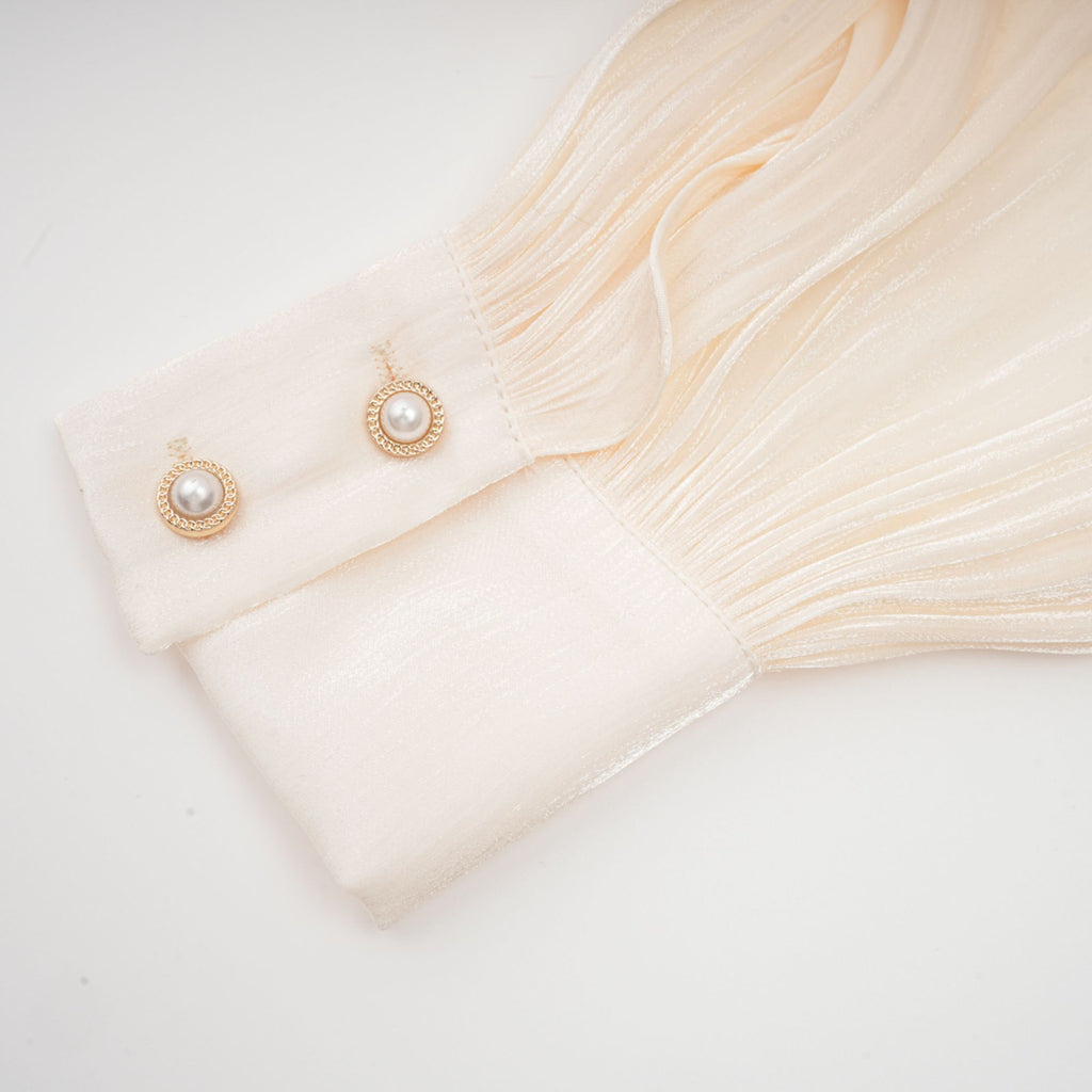 Eugénie Beiges Mini-Kleid