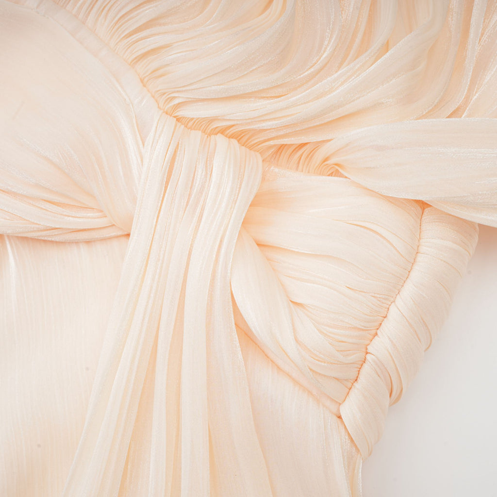 Eugénie Beiges Mini-Kleid