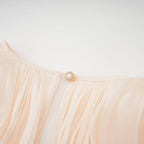 Eugénie Beiges Mini-Kleid