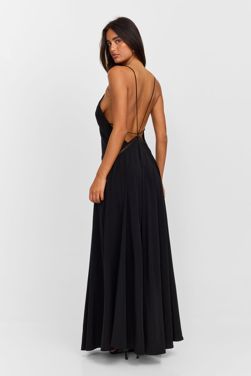 Posey Maxikleid Schwarz