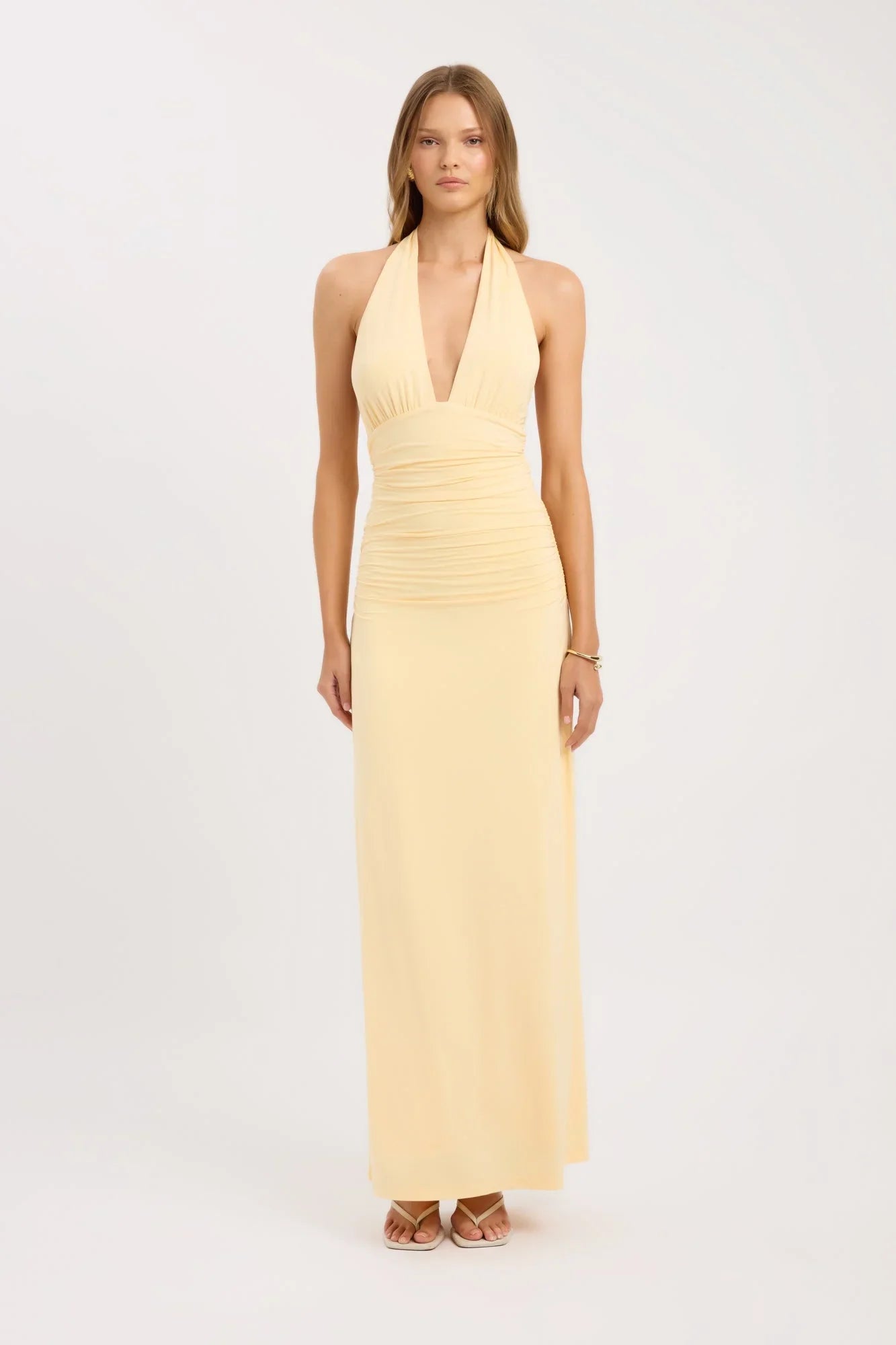 Elenya Maxikleid Gelb