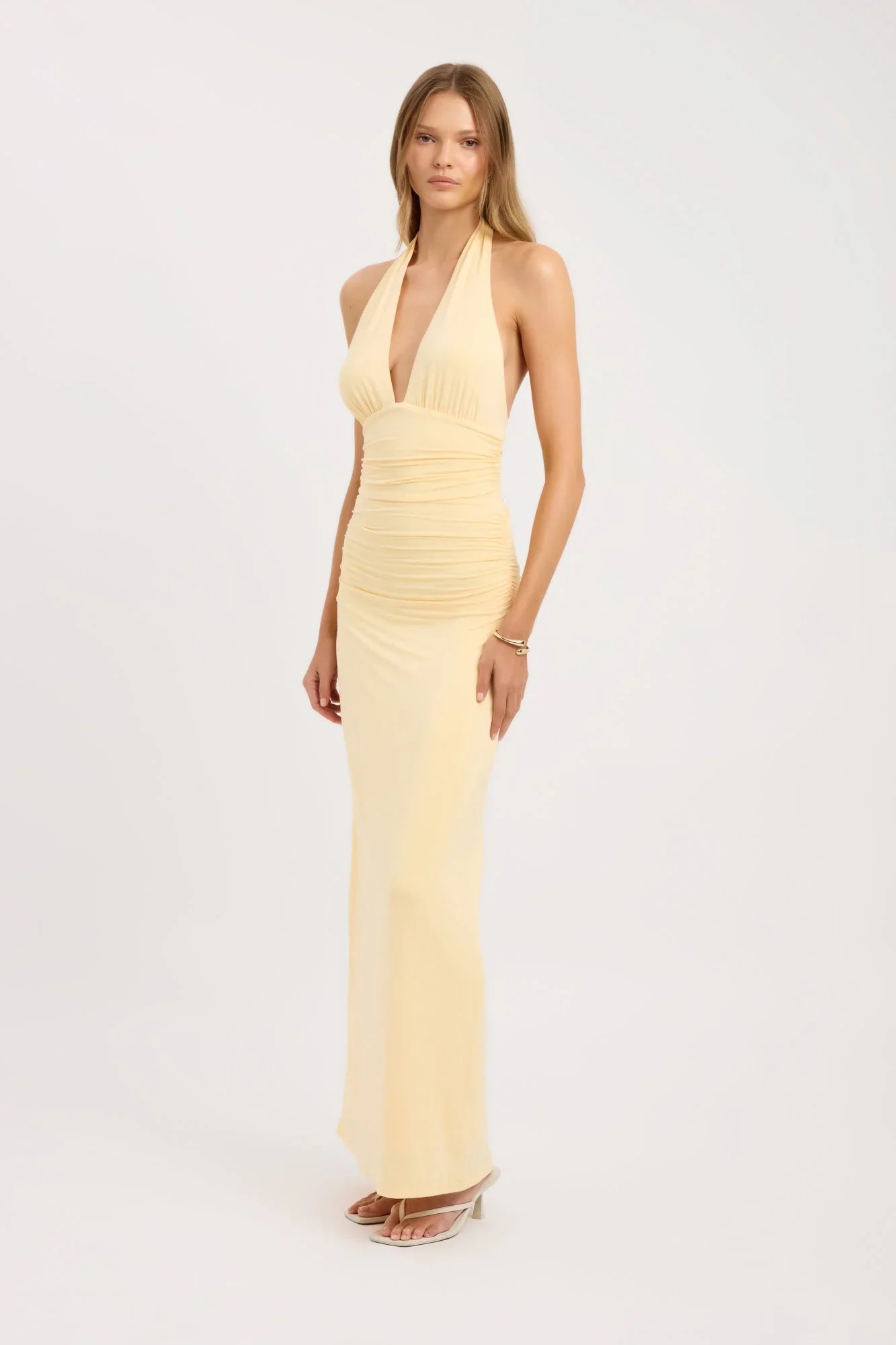 Elenya Maxikleid Gelb