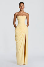 Lonz Maxi kleid Gelb