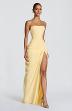 Lonz Maxi kleid Gelb