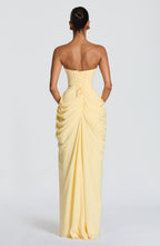 Lonz Maxi kleid Gelb