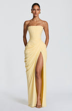 Lonz Maxi kleid Gelb