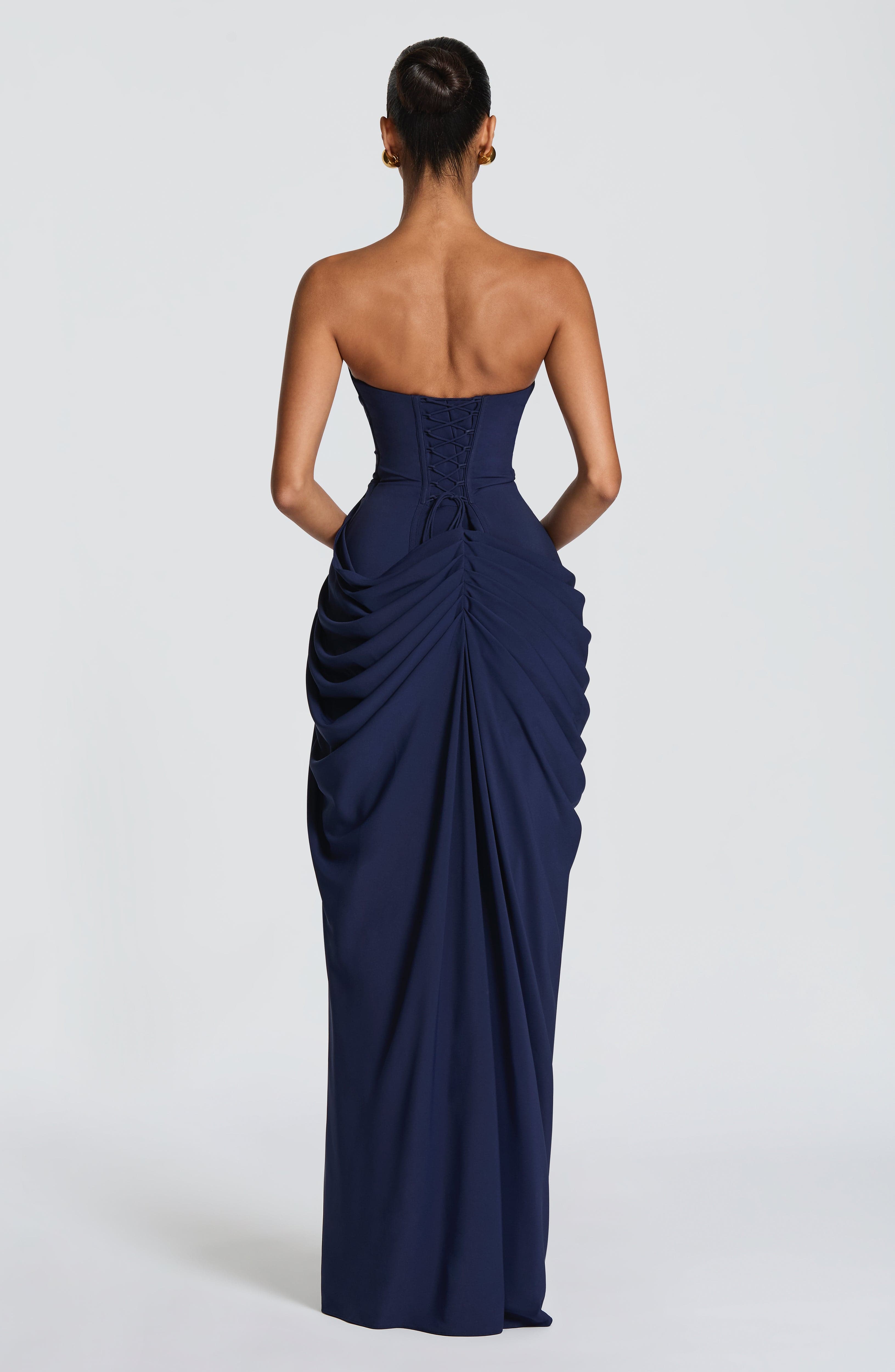 Lonz Maxi kleid Marineblau