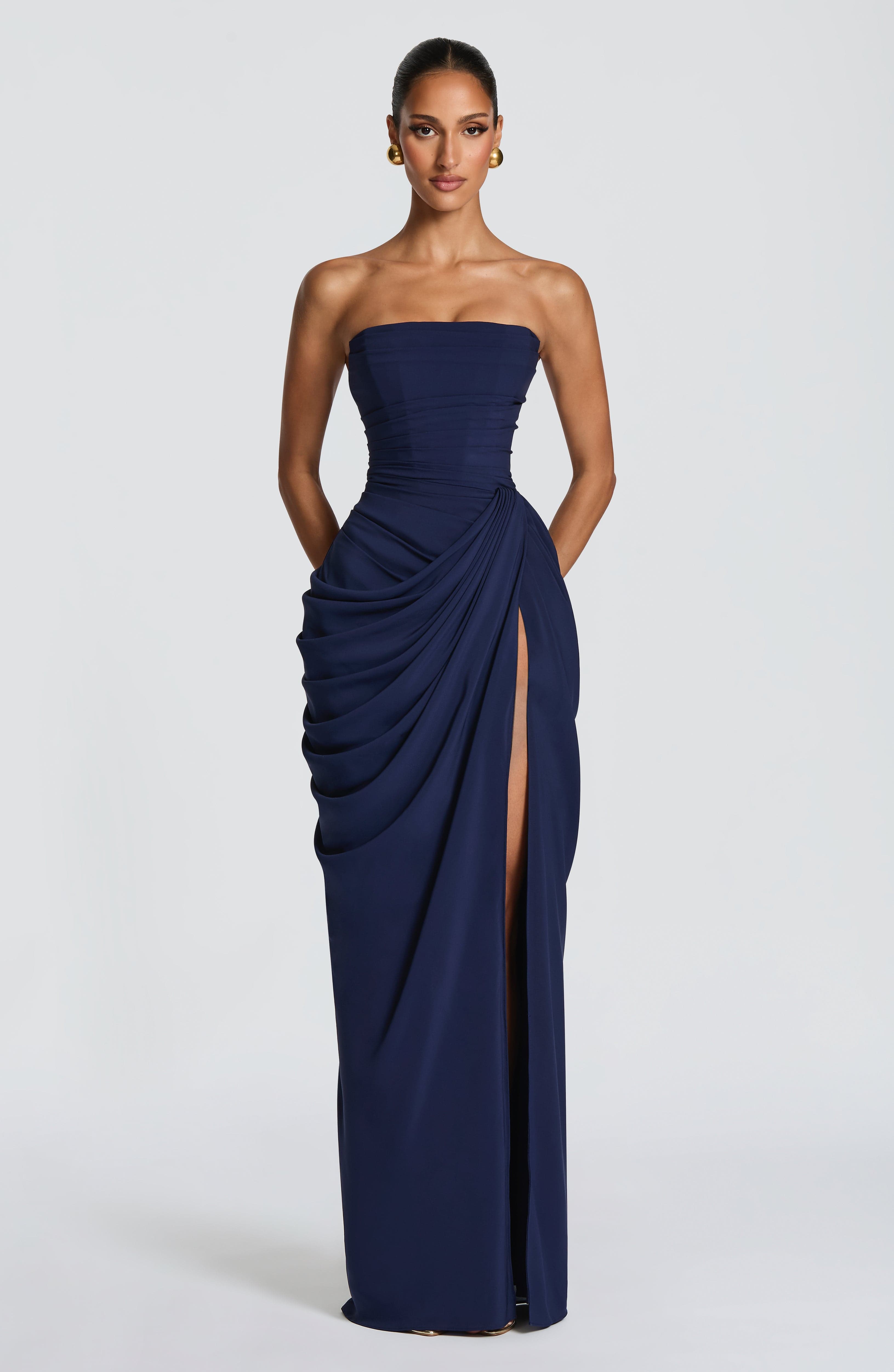 Lonz Maxi kleid Marineblau
