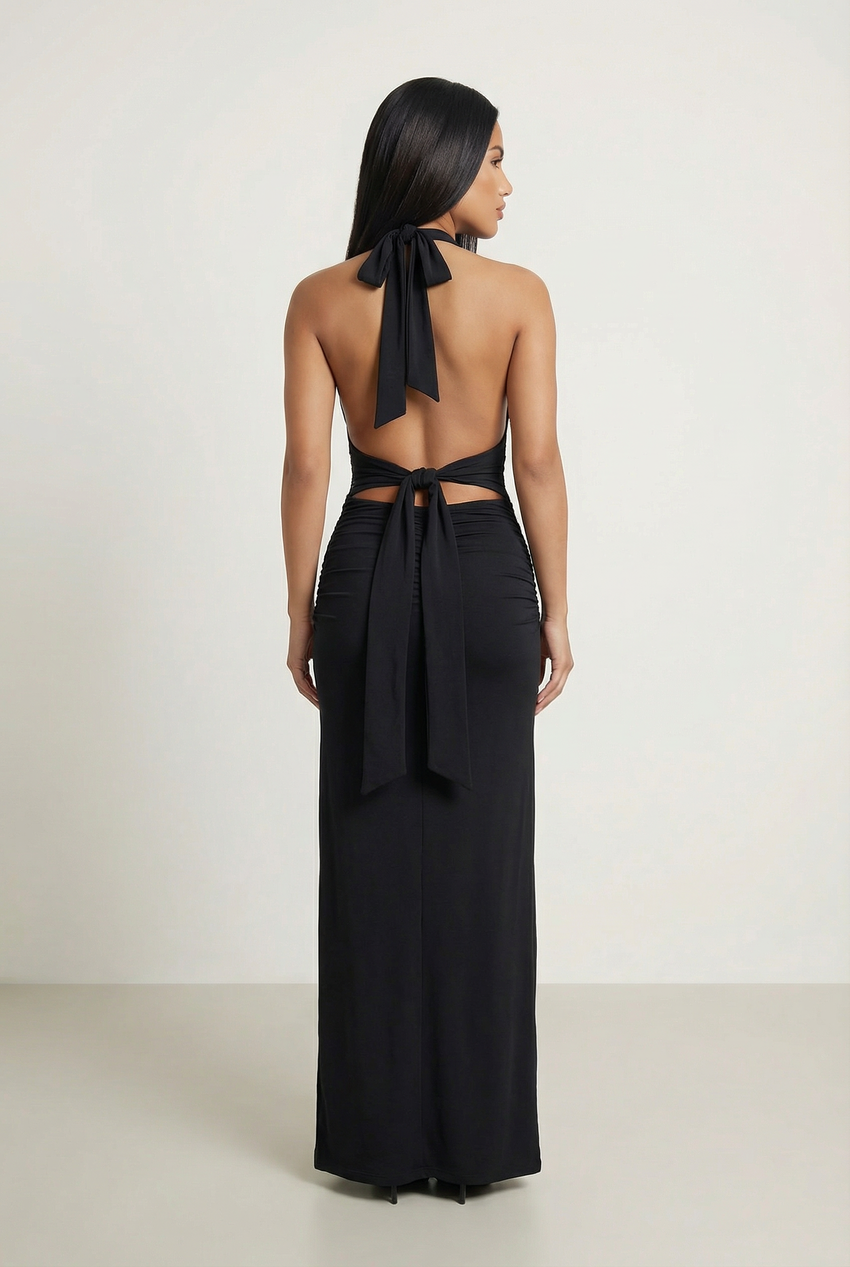 Elenya Maxikleid Schwarz