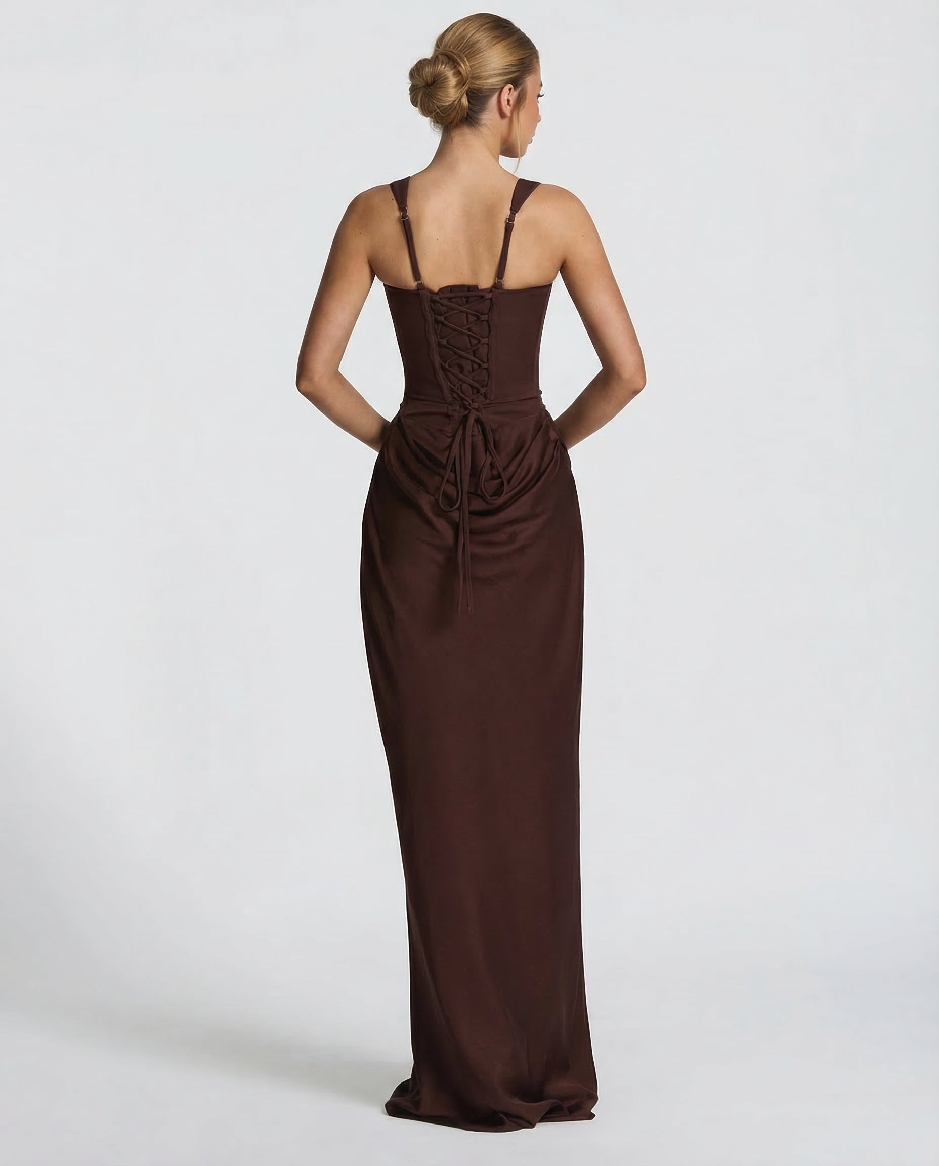 Eva Hourglass Maxi-Kleid