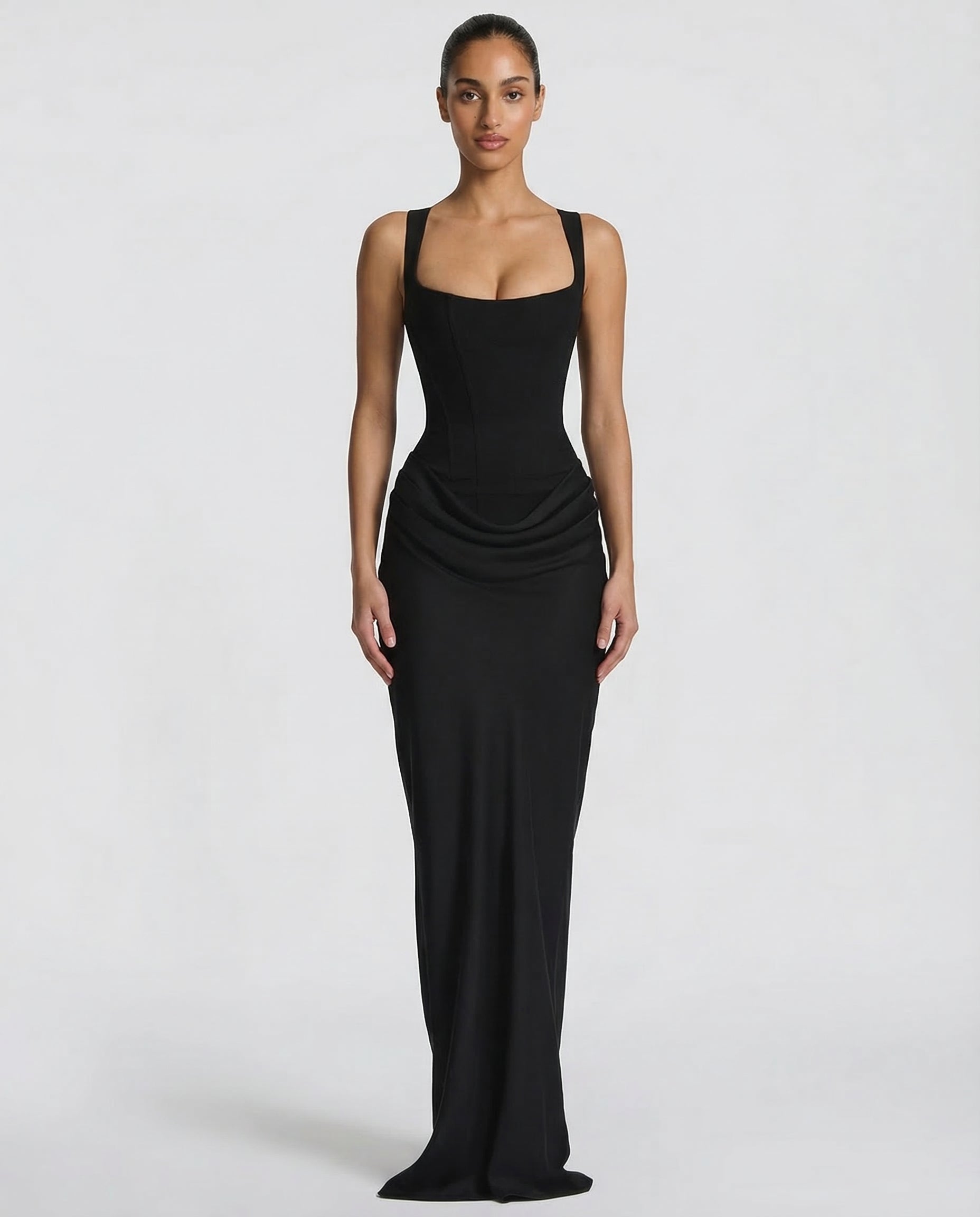 Eva Hourglass Maxi-Kleid