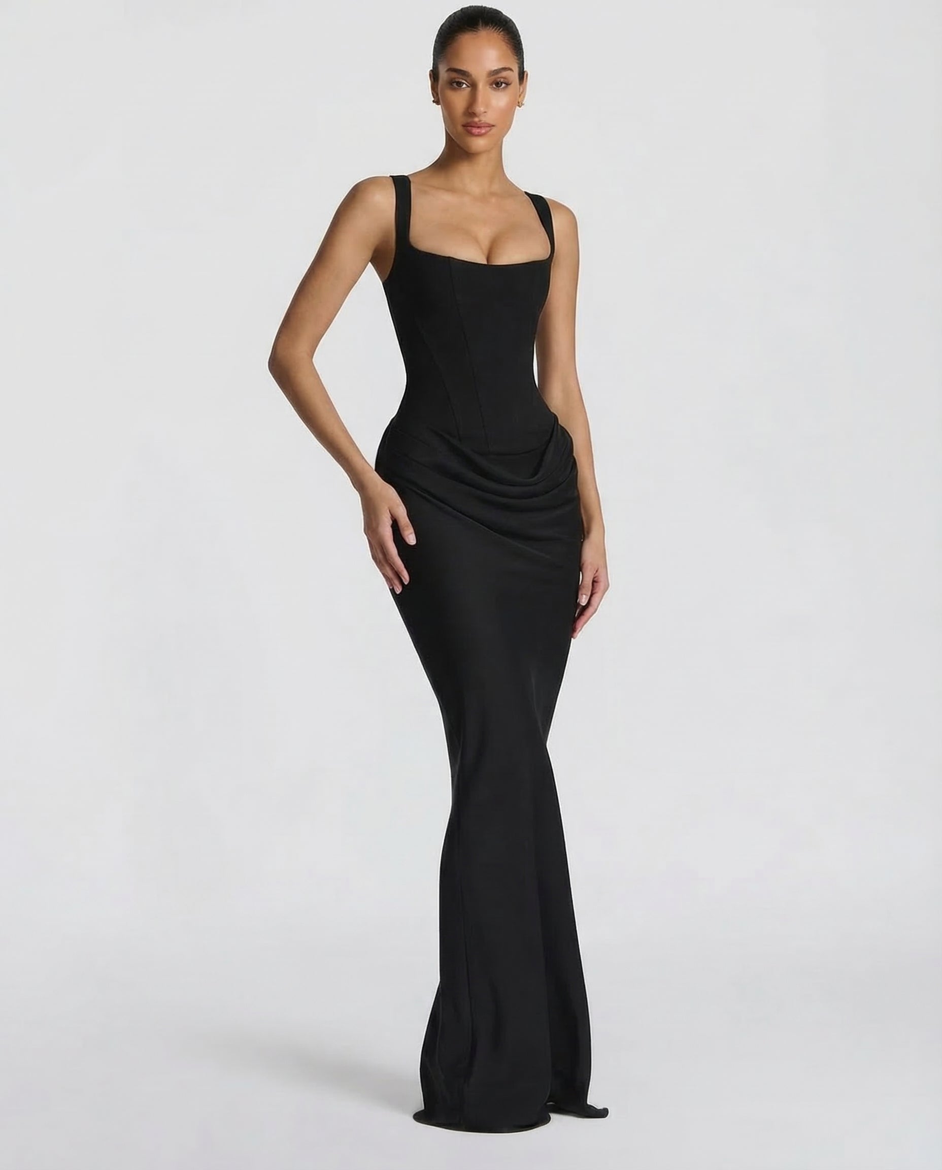 Eva Hourglass Maxi-Kleid