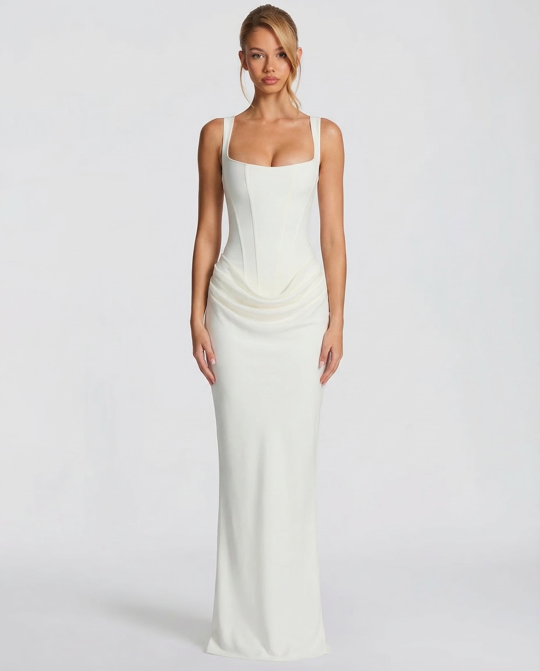 Eva Hourglass Maxi-Kleid
