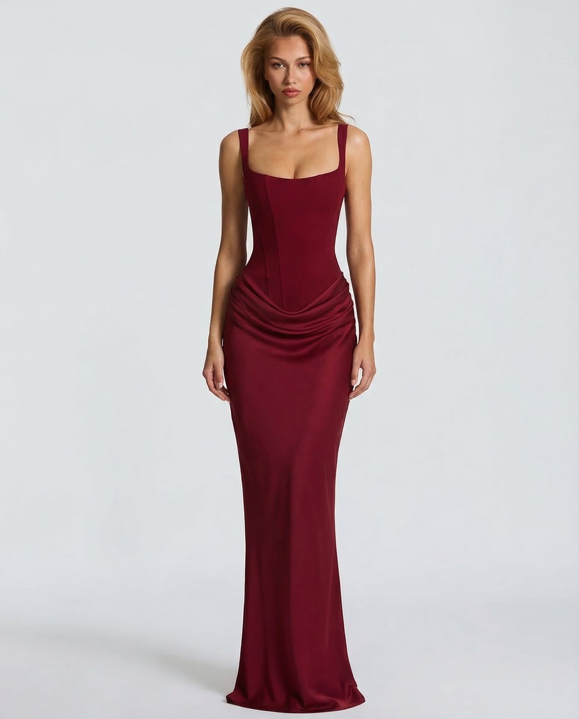 Eva Hourglass Maxi-Kleid