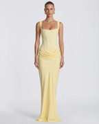 Eva Hourglass Maxi-Kleid