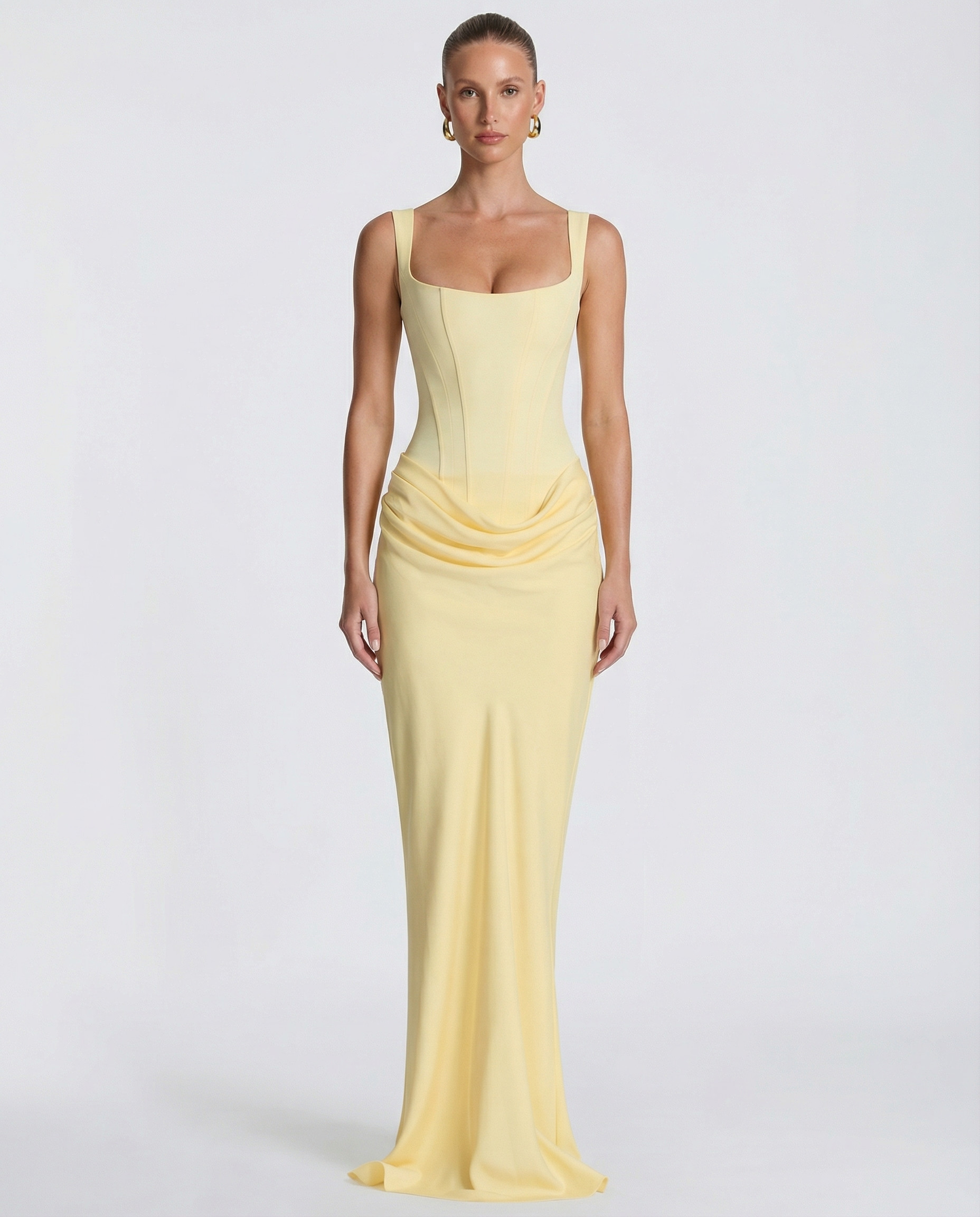 Eva Hourglass Maxi-Kleid