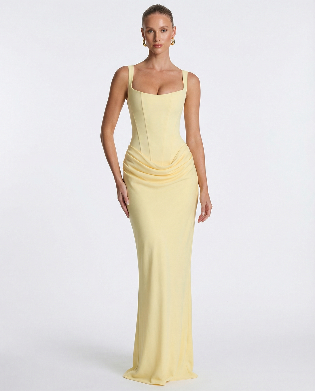 Eva Hourglass Maxi-Kleid