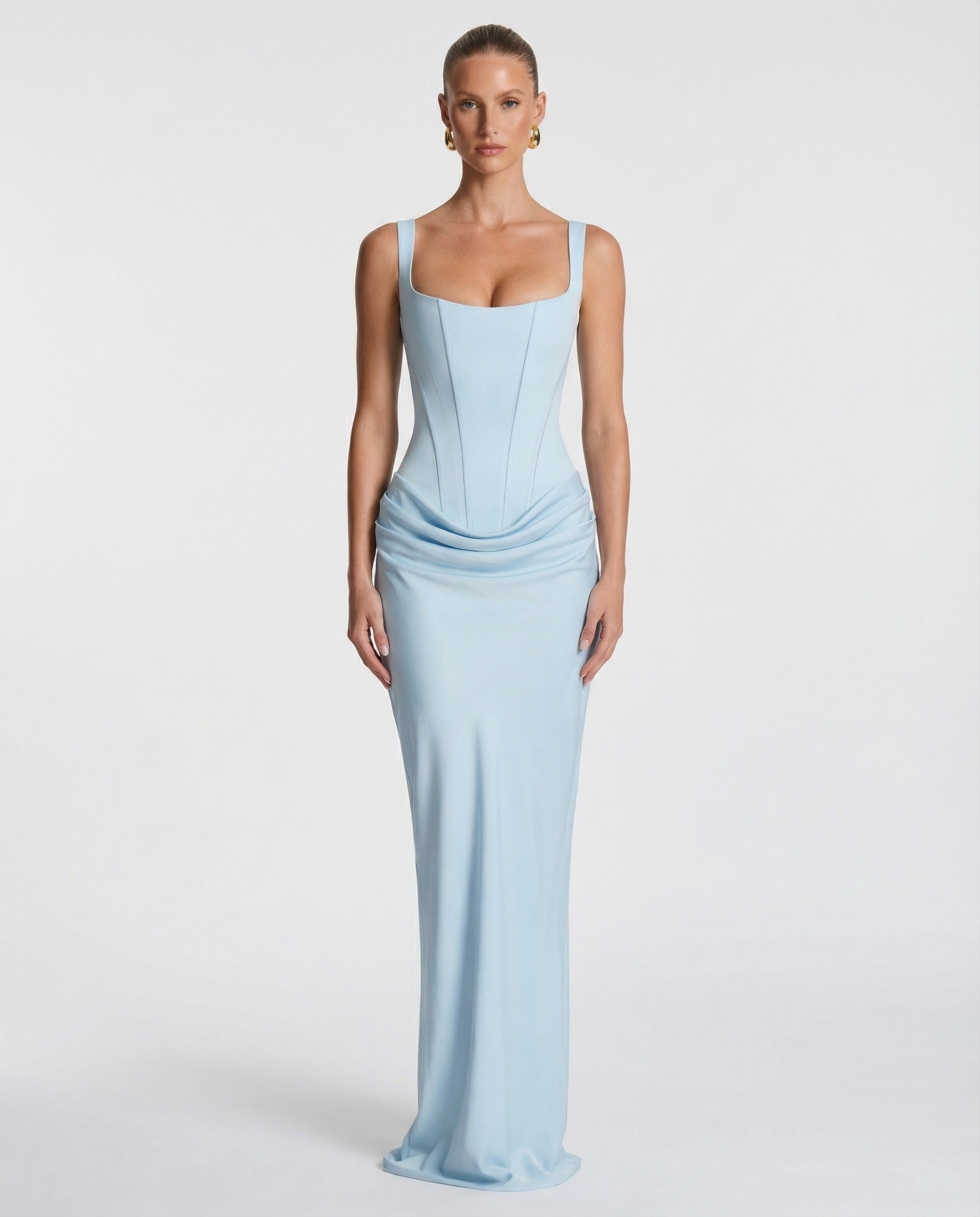 Eva Hourglass Maxi-Kleid