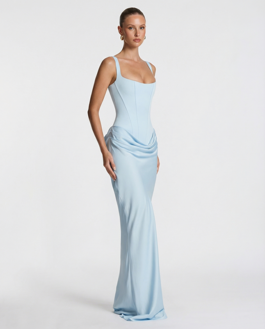 Eva Hourglass Maxi-Kleid