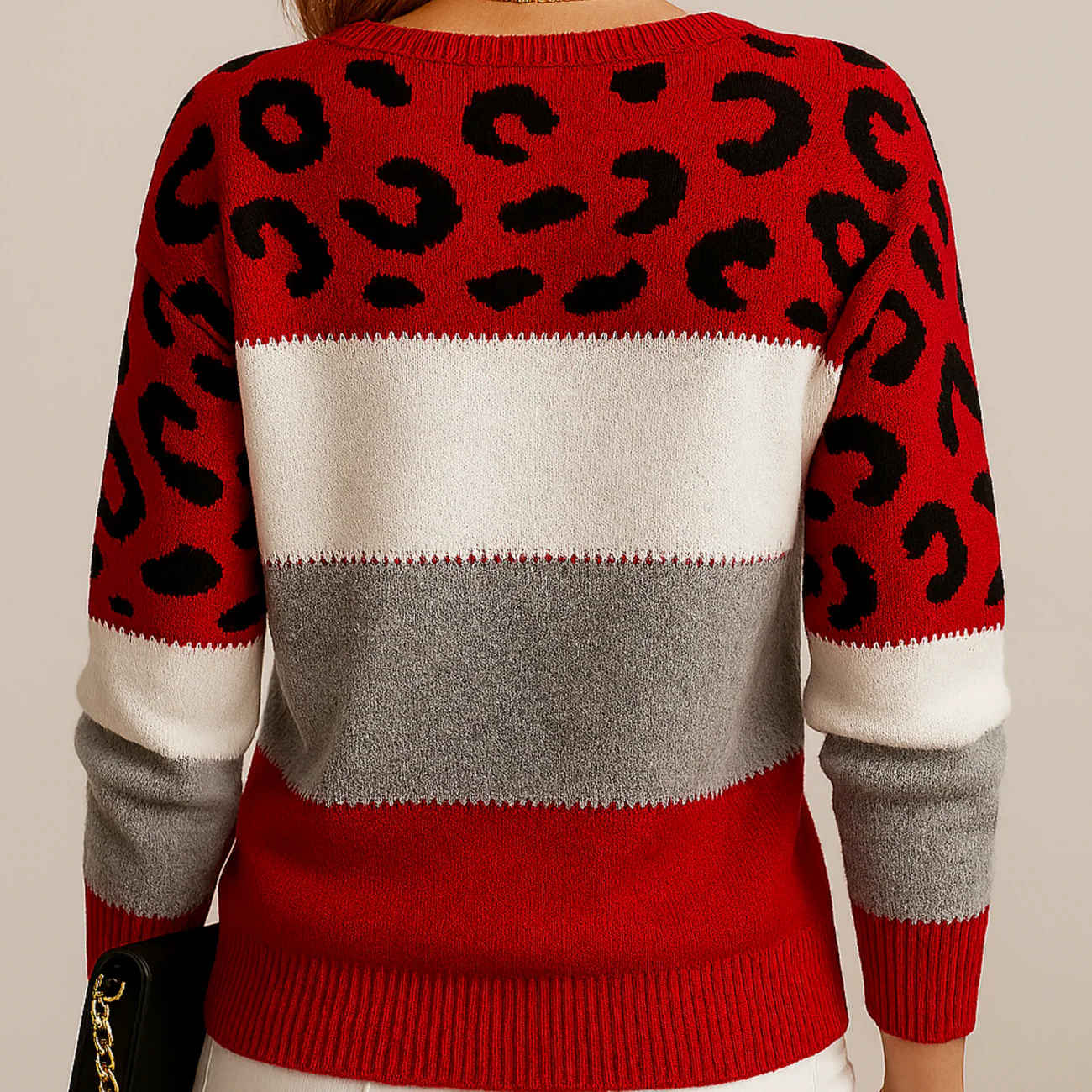 Pullover mit Animal-Print