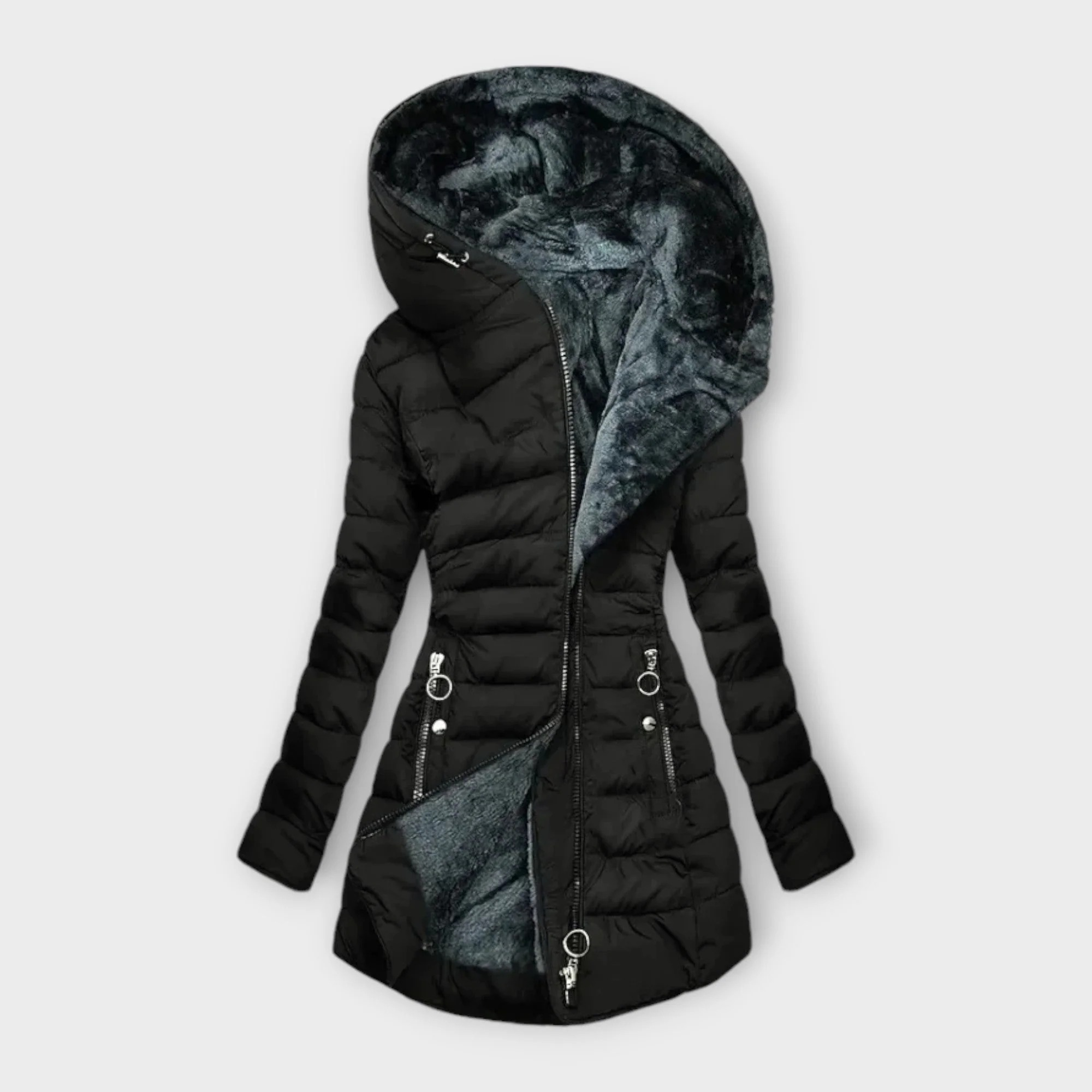 Taillierte Steppjacke