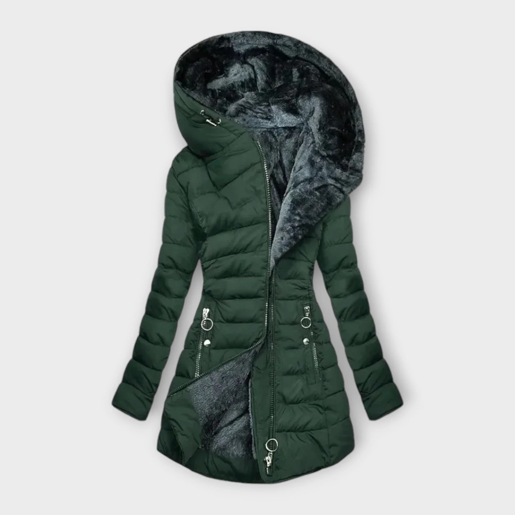 Taillierte Steppjacke