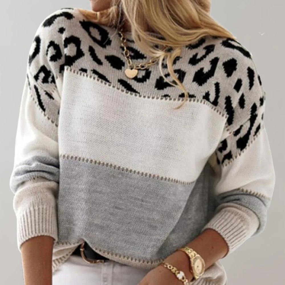 Pullover mit Animal-Print