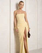 Lonz Maxi kleid Gelb
